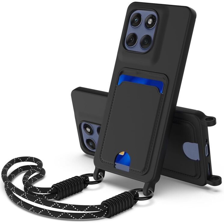 Захисний чохол Reframe Silicone Holder для Motorola Edge 60 / Edge 60 Fusion - Black: фото 1 з 9