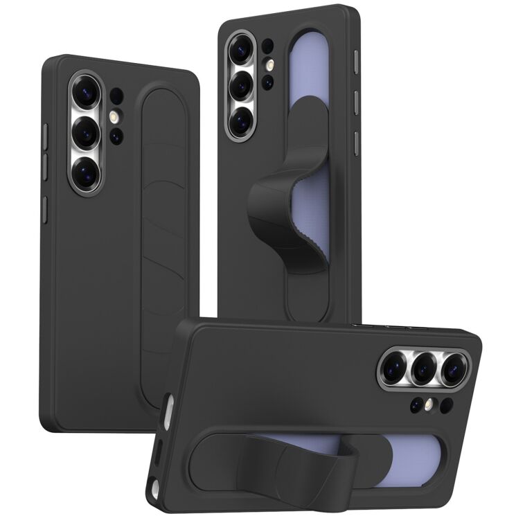 Захисний чохол Reframe Standing Grip для Samsung Galaxy S25 Ultra (S938) - Black: фото 1 з 12