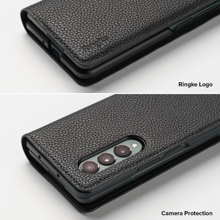 Захисний чохол RINGKE Folio Signature Standard для Samsung Galaxy Fold 3 - Black: фото 6 з 12