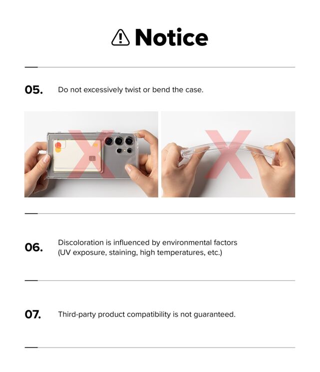 Захисний чохол Ringke Fusion Card для Samsung Galaxy S26 Ultra (S948) 8800328814516 - Clear: фото 15 з 15