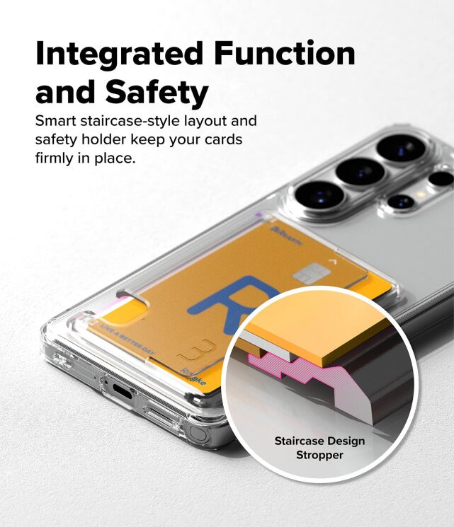 Захисний чохол Ringke Fusion Card для Samsung Galaxy S26 Ultra (S948) 8800328814516 - Clear: фото 5 з 15