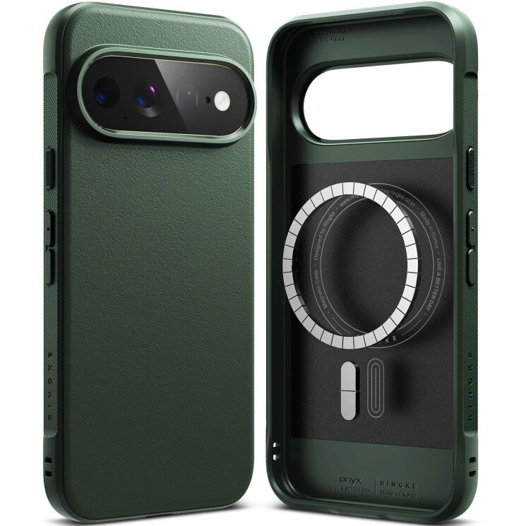 Защитный чехол Ringke Onyx Magnetic (FP) для Google Pixel 11 Pro XL (8800380460911) - Dark Green: фото 1 из 17