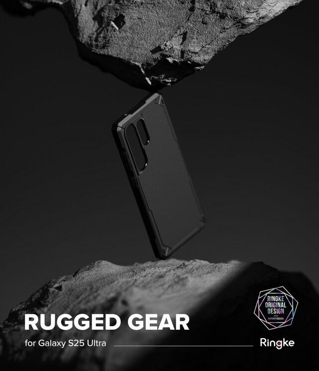 Защитный чехол Ringke Rugged Gear для Samsung Galaxy S25 Ultra (S938) 8800274969377 - Black: фото 2 из 14