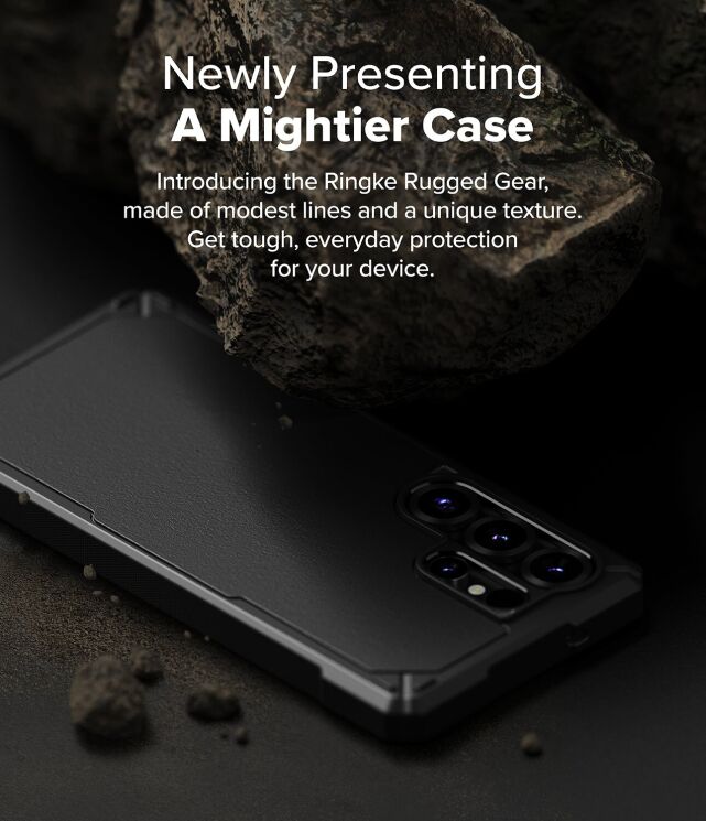 Защитный чехол Ringke Rugged Gear для Samsung Galaxy S25 Ultra (S938) 8800274969377 - Black: фото 4 из 14