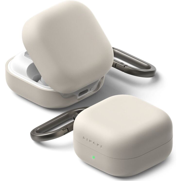 Захисний чохол Ringke Silicone Case для Samsung Galaxy Buds 4 / Buds 4 Pro (8800328816787) - Stone: фото 1 з 14