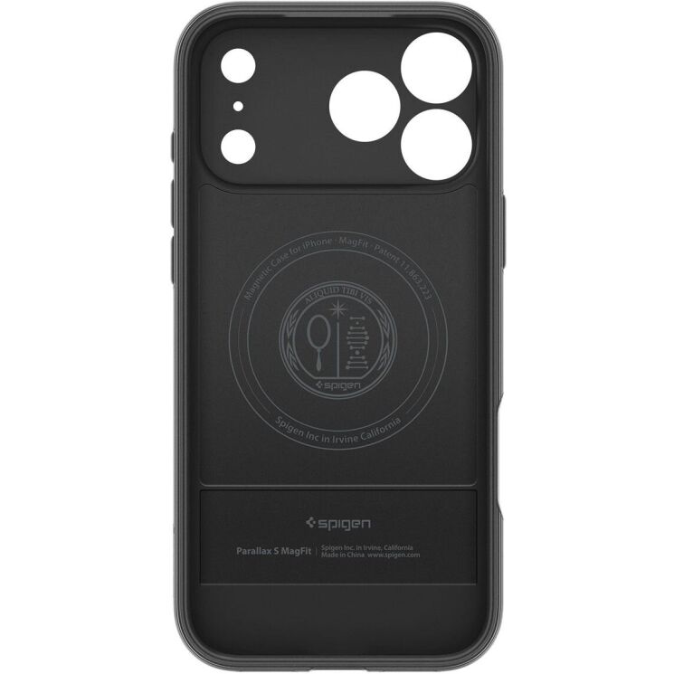 Защитный чехол Spigen Caseology Parallax S (MagFit) by Spigen для iPhone 17 Pro Max (ACS09911) - Matte Black: фото 10 из 18