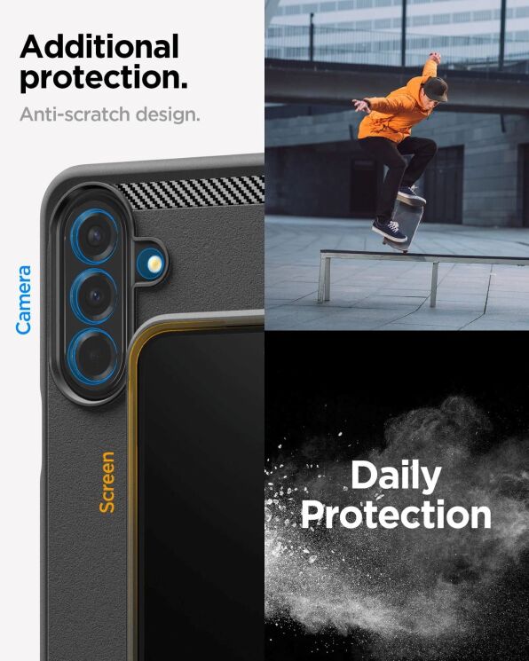 Защитный чехол Spigen Rugged Armor для Samsung Galaxy A27 (A276) ACS11313 - Matte Black: фото 10 из 12