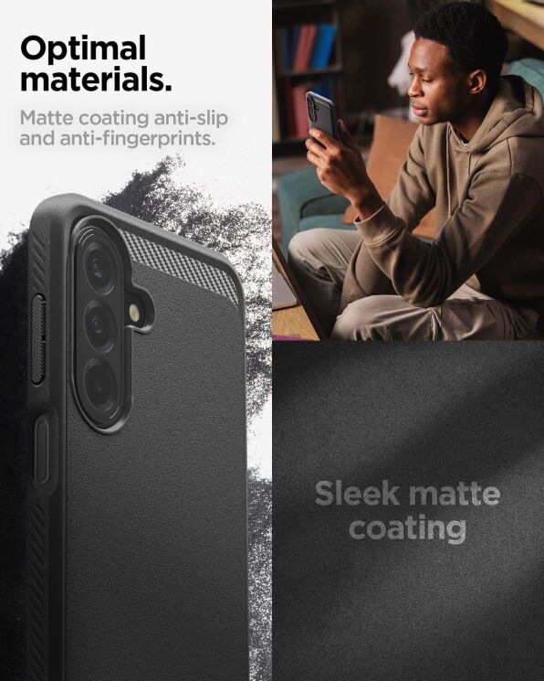 Защитный чехол Spigen Rugged Armor для Samsung Galaxy A27 (A276) ACS11313 - Matte Black: фото 11 из 12