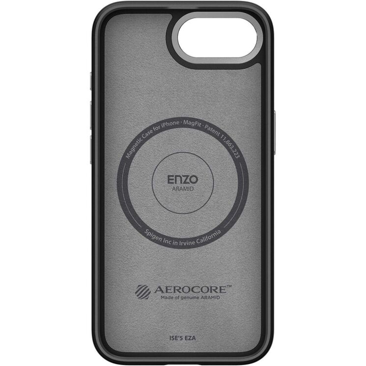 Защитный чехол Spigen (SGP) Enzo Aramid для Apple iPhone 16e (ACS09153) - Matte Black: фото 6 из 17