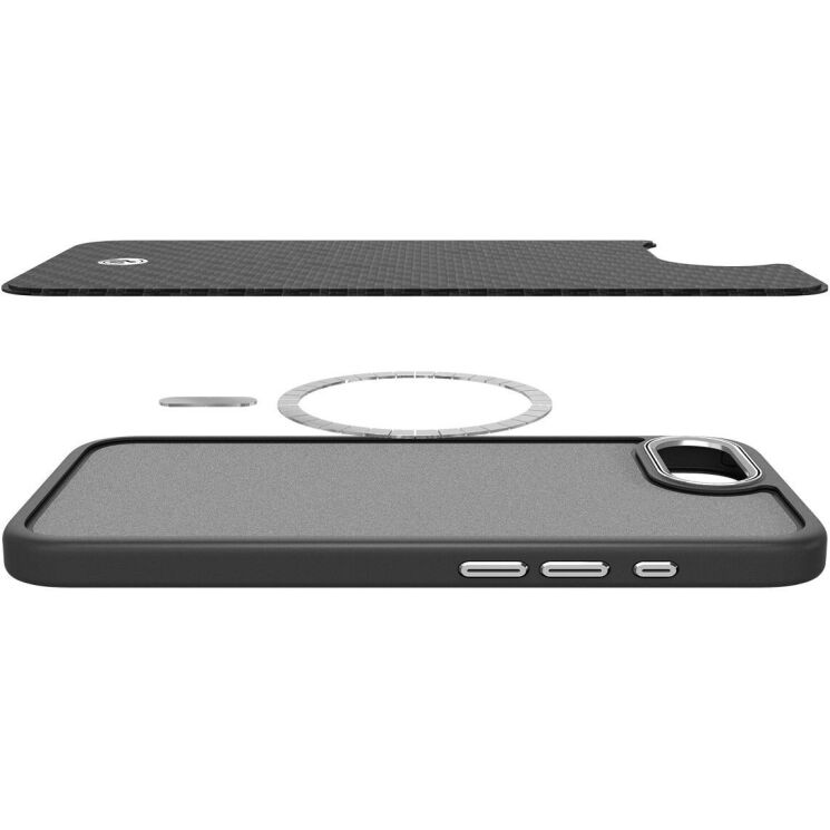 Защитный чехол Spigen (SGP) Enzo Aramid для Apple iPhone 16e (ACS09153) - Matte Black: фото 8 из 17