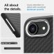 Защитный чехол Spigen (SGP) Enzo Aramid для Apple iPhone 16e (ACS09153) - Matte Black (376468B). Фото 15 из 17