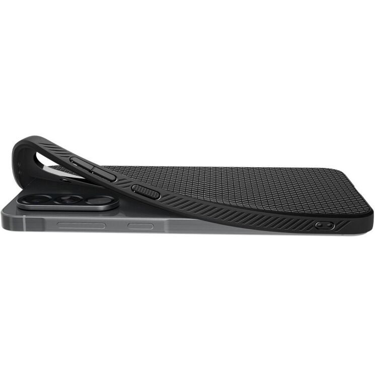 Защитный чехол Spigen (SGP) Liquid Air для Samsung Galaxy A56 (A566) ACS09291 - Matte Black: фото 11 из 18