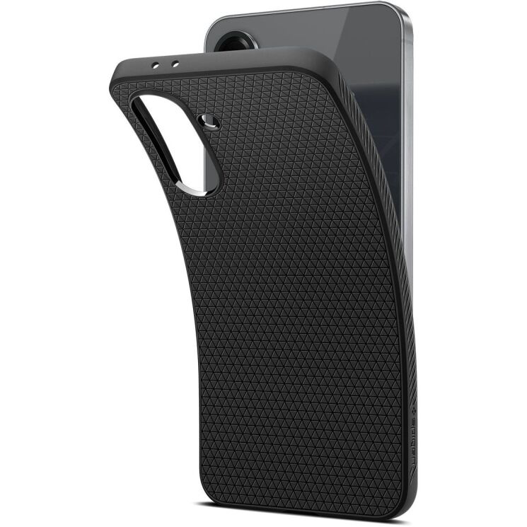 Защитный чехол Spigen (SGP) Liquid Air для Samsung Galaxy A56 (A566) ACS09291 - Matte Black: фото 4 из 18