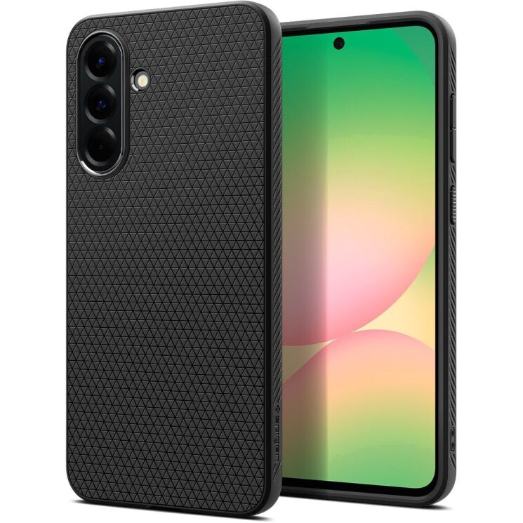 Защитный чехол Spigen (SGP) Liquid Air для Samsung Galaxy A56 (A566) ACS09291 - Matte Black: фото 1 из 18