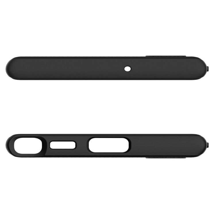 Захисний чохол Spigen (SGP) Liquid Air для Samsung Galaxy S22 Ultra (S908) - Matte Black: фото 11 з 21