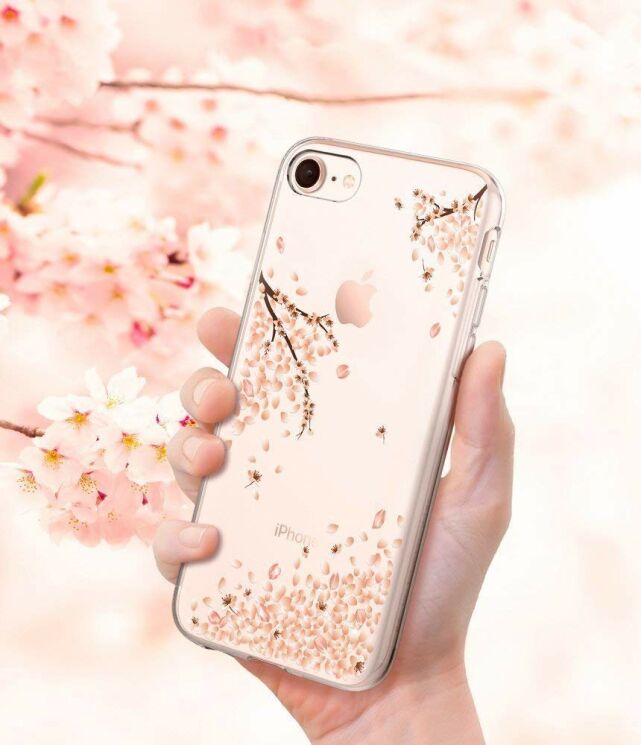 Защитный чехол Spigen SGP Liquid Crystal Blossom для iPhone 7 / iPhone 8 - Crystal Clear: фото 3 из 8
