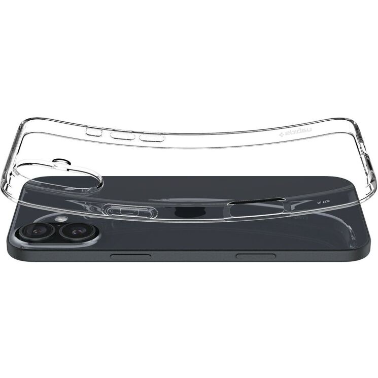 Защитный чехол Spigen (SGP) Liquid Crystal для Apple iPhone 16 Plus - Crystal Clear: фото 5 из 13