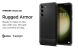 Захисний чохол Spigen (SGP) Rugged Armor для Samsung Galaxy S23 (S911) - Matte Black (318091B). Фото 12 з 19