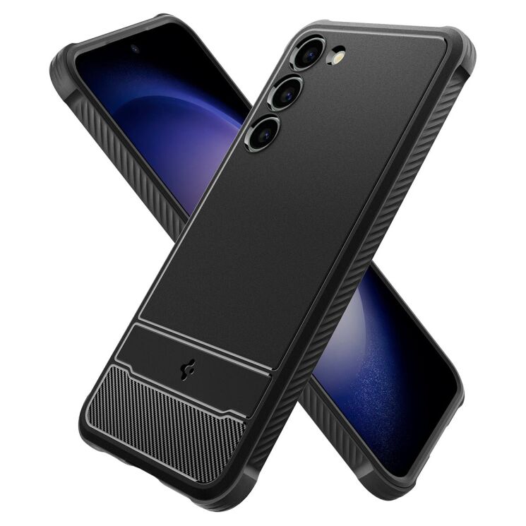 Захисний чохол Spigen (SGP) Rugged Armor для Samsung Galaxy S23 (S911) - Matte Black: фото 2 з 19