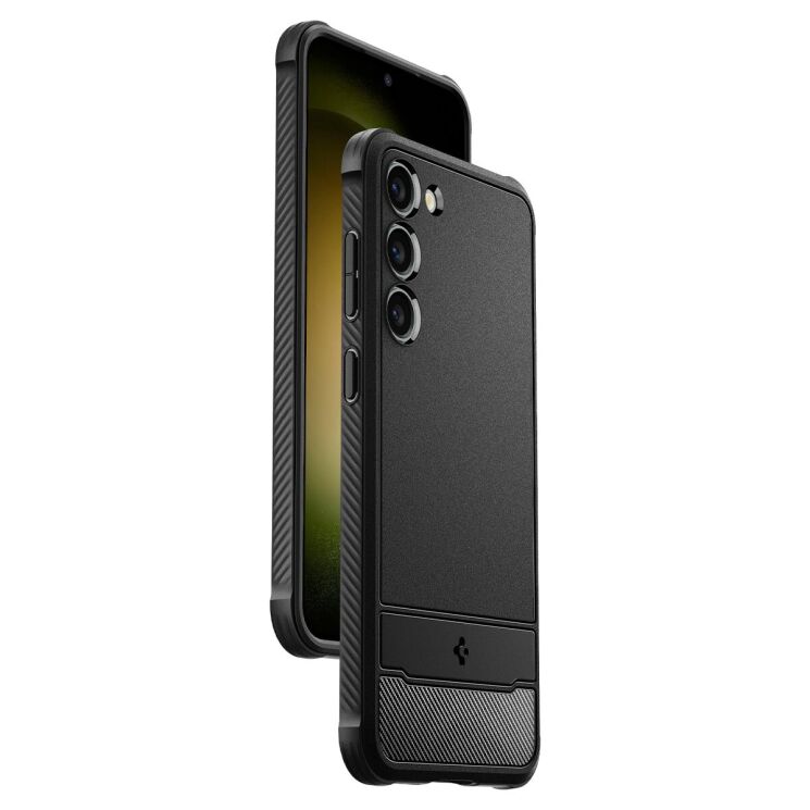 Захисний чохол Spigen (SGP) Rugged Armor для Samsung Galaxy S23 (S911) - Matte Black: фото 4 з 19