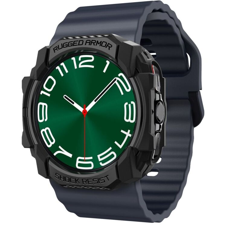 Защитный чехол Spigen (SGP) Rugged Armor (FW) для Samsung Galaxy Watch Ultra (47mm) - Matte Black: фото 3 из 16