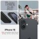Захисний чохол Spigen (SGP) Thin Fit (MagFit) для Apple iPhone 16 (ACS08186) - Black (366425B). Фото 10 з 15