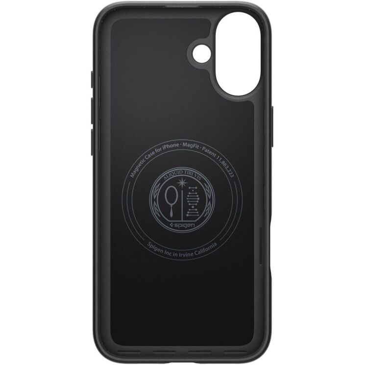 Захисний чохол Spigen (SGP) Thin Fit (MagFit) для Apple iPhone 16 (ACS08186) - Black: фото 8 з 15