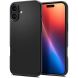 Захисний чохол Spigen (SGP) Thin Fit (MagFit) для Apple iPhone 16 (ACS08186) - Black (366425B). Фото 1 з 15