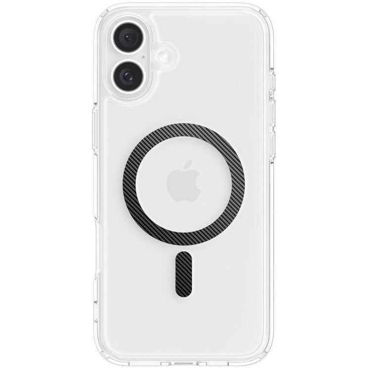 Защитный чехол Spigen (SGP) Ultra Hybrid (MagFit) для Apple iPhone 16 Plus (ACS08077) - Carbon Fiber: фото 3 из 15