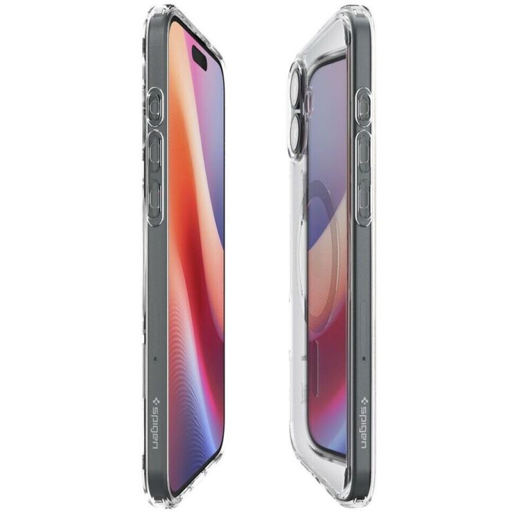 Защитный чехол Spigen (SGP) Ultra Hybrid (MagFit) для Apple iPhone 16 Plus (ACS08077) - Carbon Fiber: фото 6 из 15