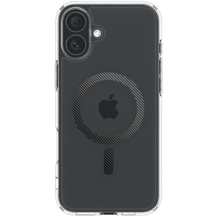 Защитный чехол Spigen (SGP) Ultra Hybrid (MagFit) для Apple iPhone 16 Plus (ACS08077) - Carbon Fiber: фото 4 из 15