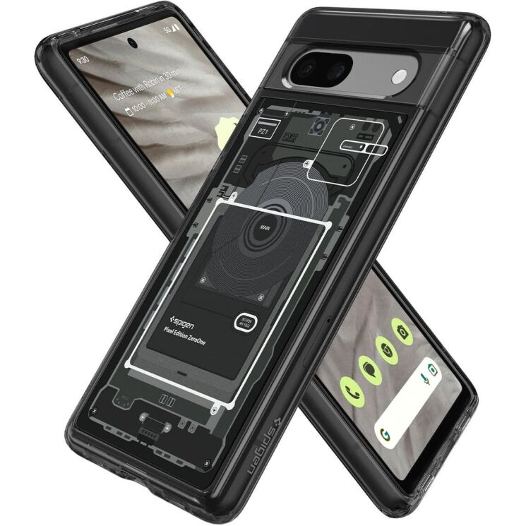 Защитный чехол Spigen (SGP) Ultra Hybrid Zero One для Google Pixel 7a (ACS06093) - Black: фото 3 из 15