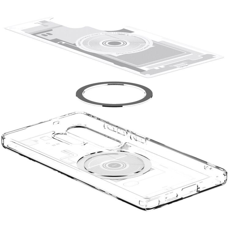 Защитный чехол Spigen (SGP) Ultra Hybrid Zero One (MagFit) для Samsung Galaxy S25 Ultra (S938) ACS08958 - White: фото 6 из 18