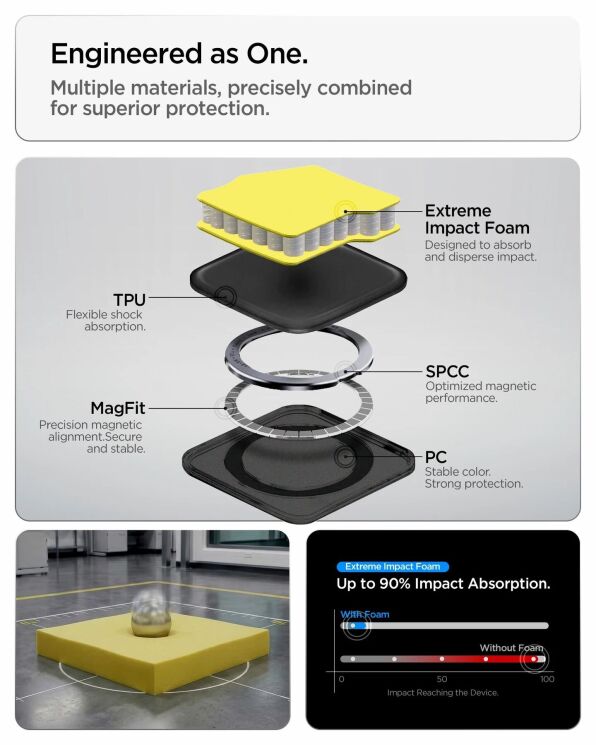 Захисний чохол Spigen Tough Armor (MagFit) для Samsung Galaxy S26 Ultra (S948) ACS10685 - Gunmetal: фото 12 з 13