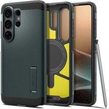 Захисний чохол Spigen Tough Armor (MagFit) для Samsung Galaxy S26 Ultra (S948) ACS10686 - Abyss Green: фото 1 з 13