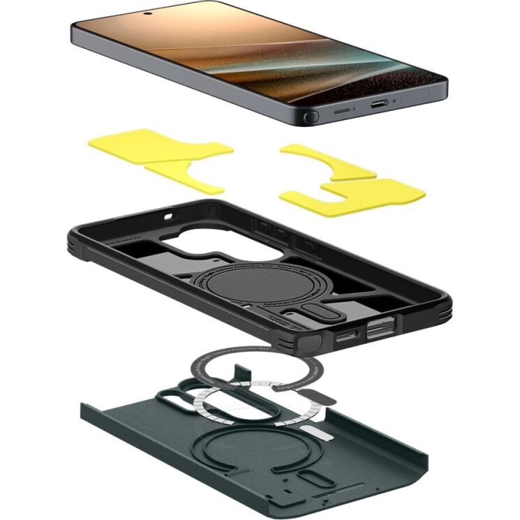 Захисний чохол Spigen Tough Armor (MagFit) для Samsung Galaxy S26 Ultra (S948) ACS10686 - Abyss Green: фото 7 з 13