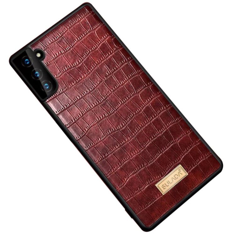 Защитный чехол SULADA Crocodile Style для Samsung Galaxy S22 - Coffee: фото 1 из 7