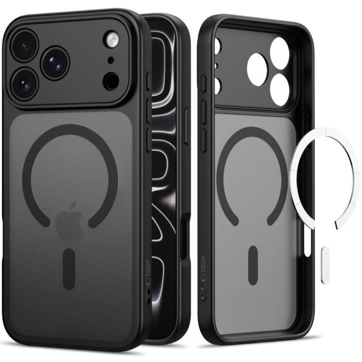Захисний чохол Tech-Protect BasicMag MagSafe для iPhone 18 Pro / 17 Pro (5906302325344) - Matte Black: фото 2 з 10