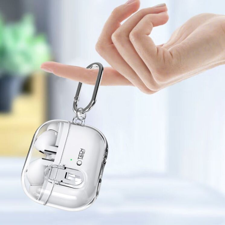 Захисний чохол Tech-Protect FlexAir для Samsung Galaxy Buds 3 / Buds 3 Pro (5906302376155) - Clear: фото 6 з 7
