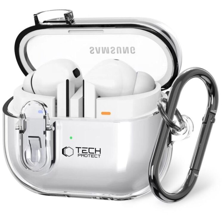 Захисний чохол Tech-Protect FlexAir для Samsung Galaxy Buds 3 / Buds 3 Pro (5906302376155) - Clear: фото 1 з 7