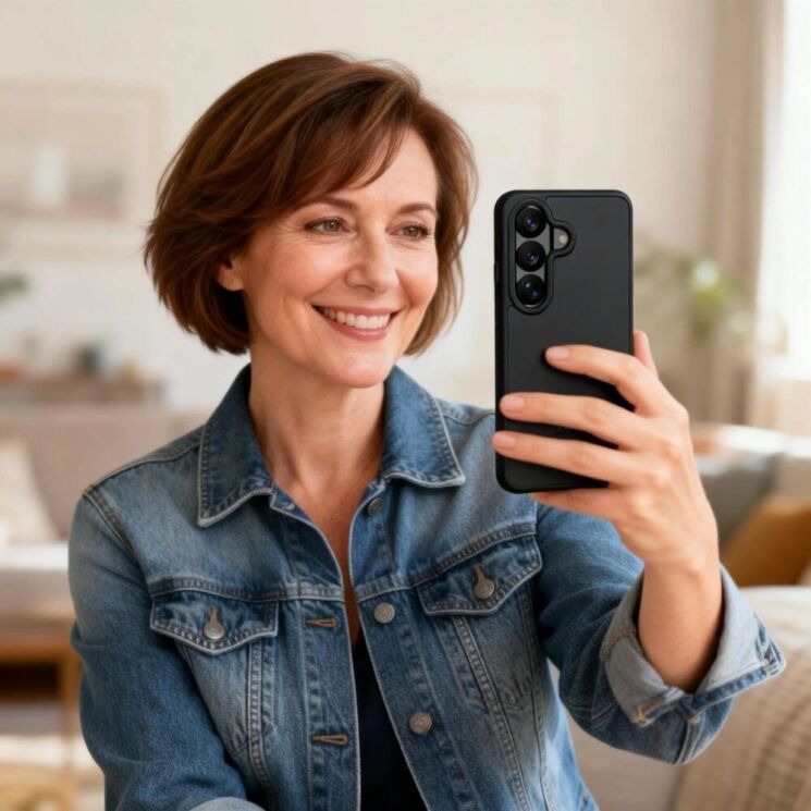 Защитный чехол Tech-Protect Magmat для Samsung Galaxy A57 (A576) - Matte Black: фото 6 из 7