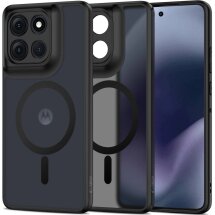 Захисний чохол Tech-Protect Magmat MagSafe для Motorola Moto G86 - Matte Black: фото 1 з 4