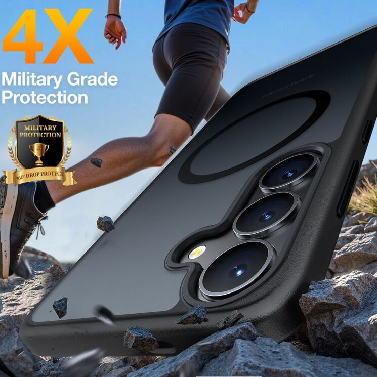 Захисний чохол TORRAS Guardian MagSafe для Samsung Galaxy S25 Plus (S936) - Black: фото 2 з 8
