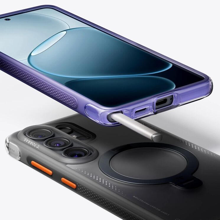 Защитный чехол TORRAS Ostand Q3 Air для Samsung Galaxy S26 Ultra - Black: фото 4 из 10