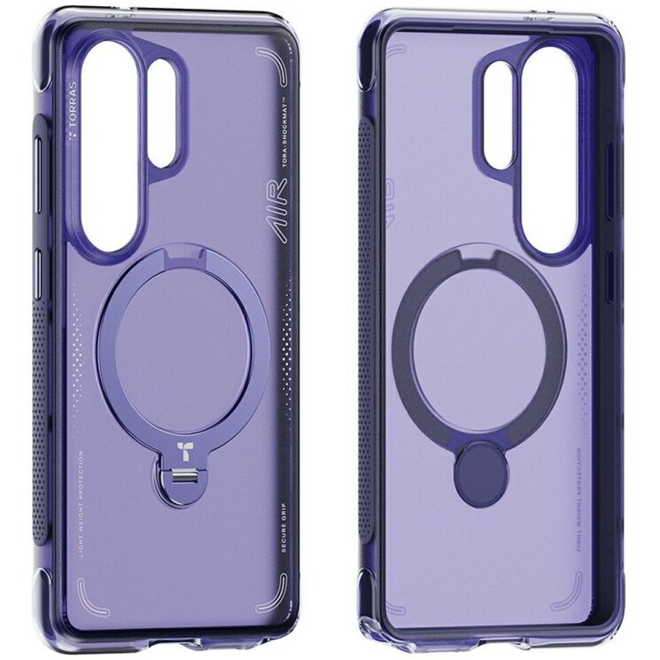 Защитный чехол TORRAS Ostand Q3 Air для Samsung Galaxy S26 Ultra - Dark Purple: фото 2 из 3