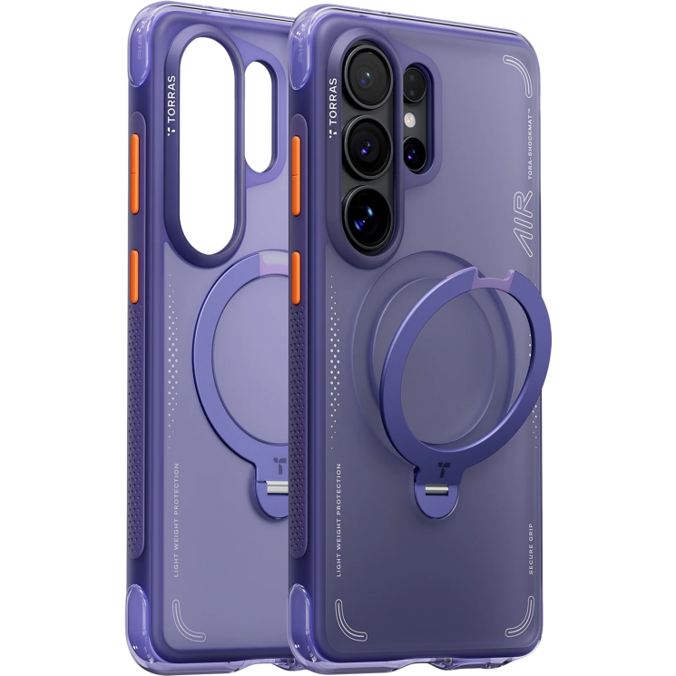 Захисний чохол TORRAS Ostand Q3 Air для Samsung Galaxy S26 Ultra - Dark Purple: фото 2 з 11