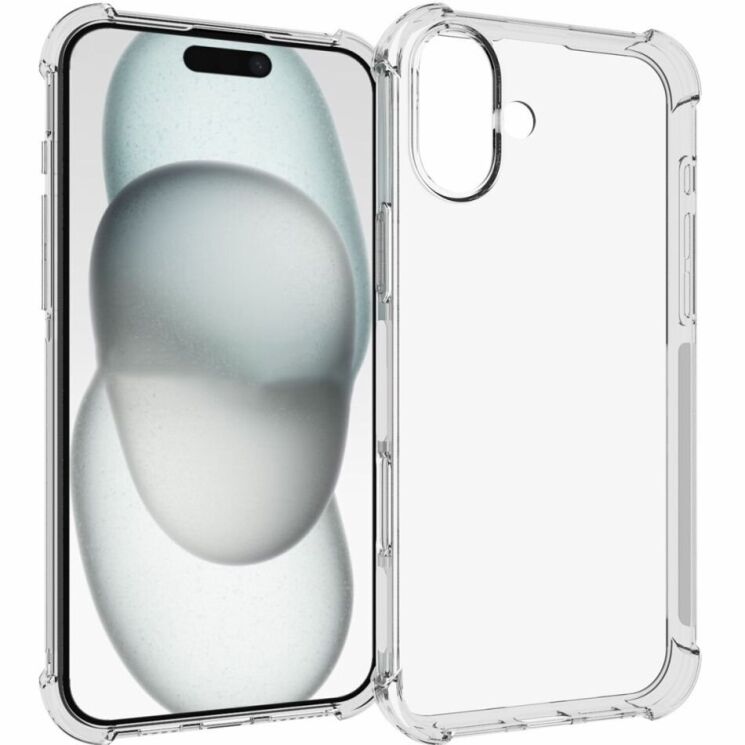 Защитный чехол UniCase AirBag для Apple iPhone 16 Plus - Transparent: фото 1 из 5