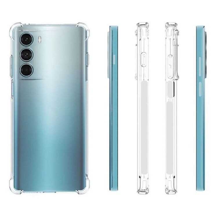 Чехол с усиленными углами UniCase AirBag для Motorola Moto G200 - Transparent: фото 5 из 5