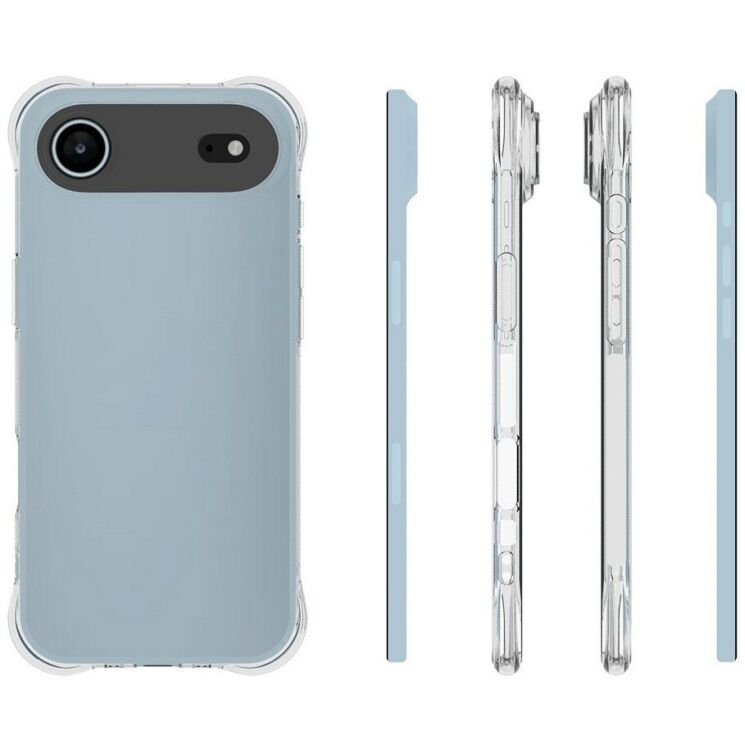 Защитный чехол UniCase AirBag Flow для Apple iPhone 17 Air - Transparent: фото 5 из 5