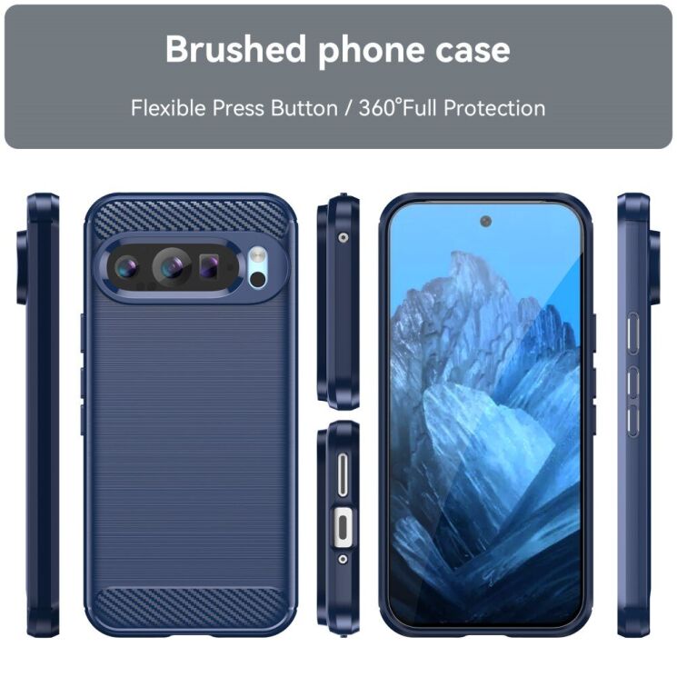 Защитный чехол UniCase Carbon для Google Pixel 9 / 9 Pro - Black: фото 8 из 8